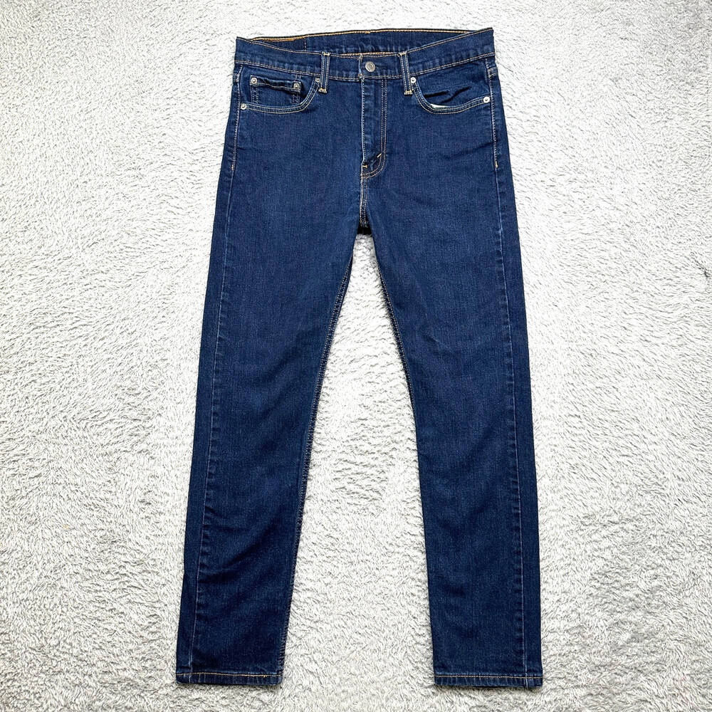 Levis 510 Jeans Mens 31x29 Dark Blue Stretch Classic Excellent
